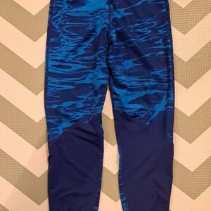Nike Girls Blue Navy Patterned Joggers